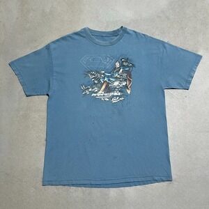 VTG Blue Superman Graphic Tshirt Size L